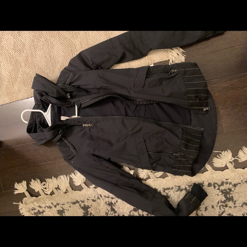 Black lululemon zip-up jacket
